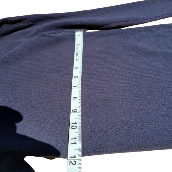 Ann Taylor Women Blue Long Poet Sleeve Knit Top Chic Around Neck Size X Small - Picture 9 of 10